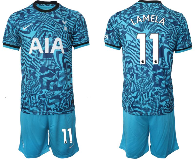 Men 2022-2023 Club Tottenham Hotspur away blue 11 Soccer Jersey